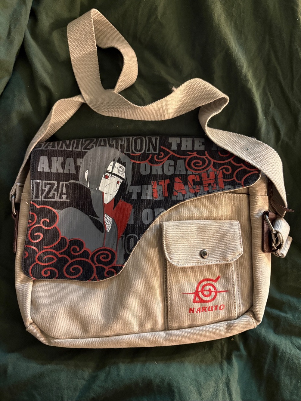 Vintage Itachi Uchiha Messenger Bag Naruto
